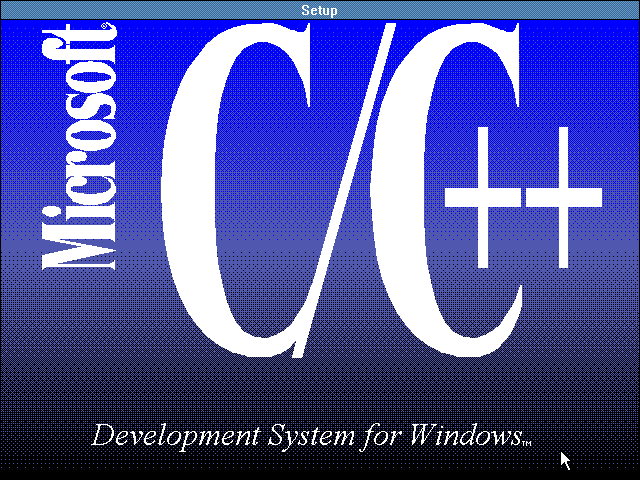 Microsoft C-CPP 7.0 - Setup