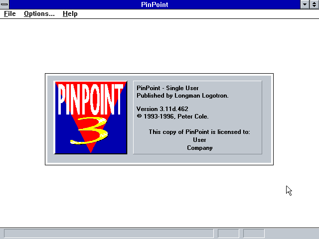 PinPoint 3.11d - Splash