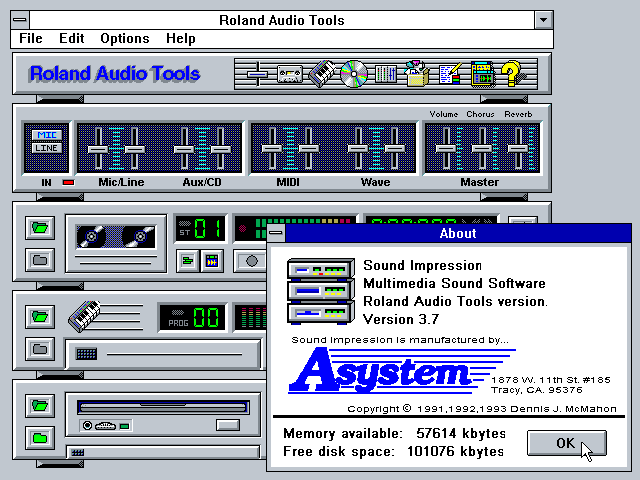 Roland Audio Tools 3.7 - Tools 1
