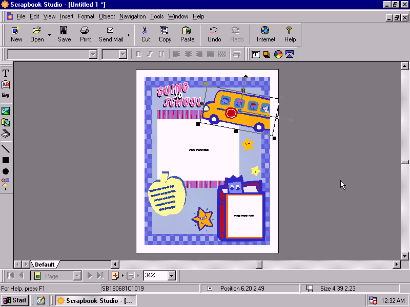Sierra Hallmark Scrapbook Studio 1.0 - Studio