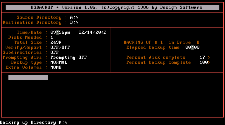 DS Backup 1.06 - Backup