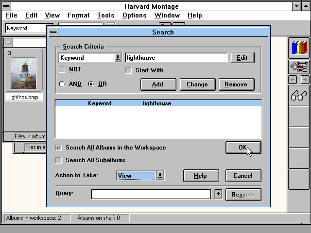 Harvard Montage 1.0 - Search