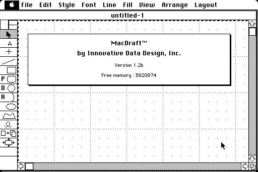 MacDraft 1.2b - About