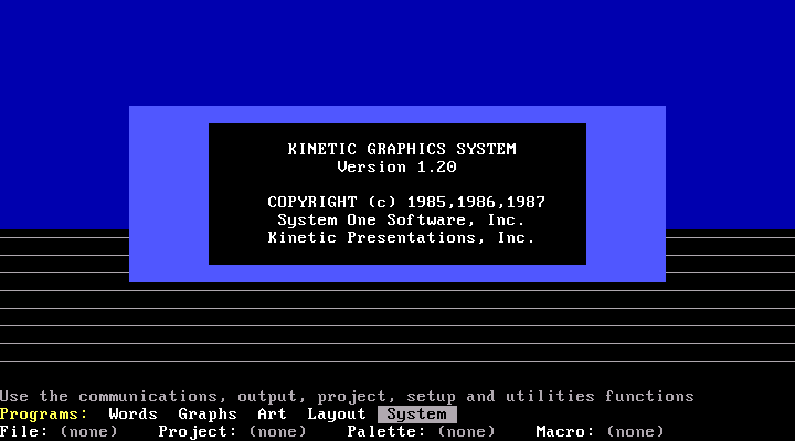 Kinetic Graphics System 1.20 - Splash
