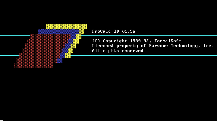ProCalc 3D 1.5a - Splash