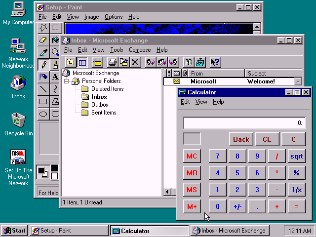Microsoft Windows 95 RTM - Applications