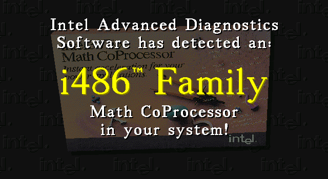 Intel387sx Math CoProcessor Utilities - Test