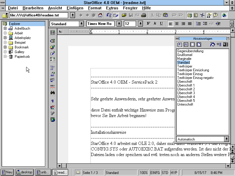 StarOffice 4.0 - Writer