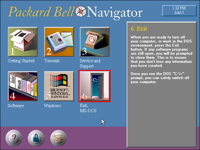 Packard Bell Navigator 1.0 - Start