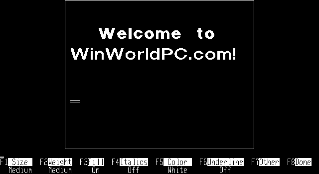 IBM SlideWrite 1.10 - Edit