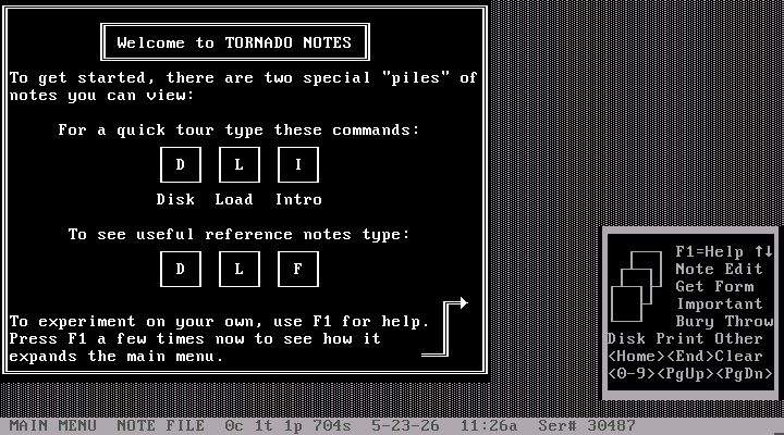 Tornado Notes - Splash