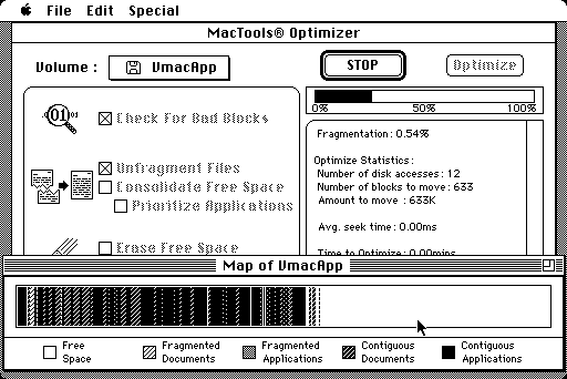 Central Point MacTools Deluxe 1.0 - Optimizer