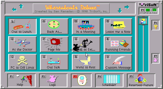 Whereabouts Deluxe v1.1 - Menu