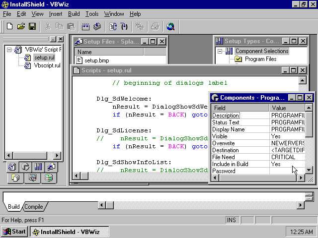 InstallShield 5.1 Professional - Project