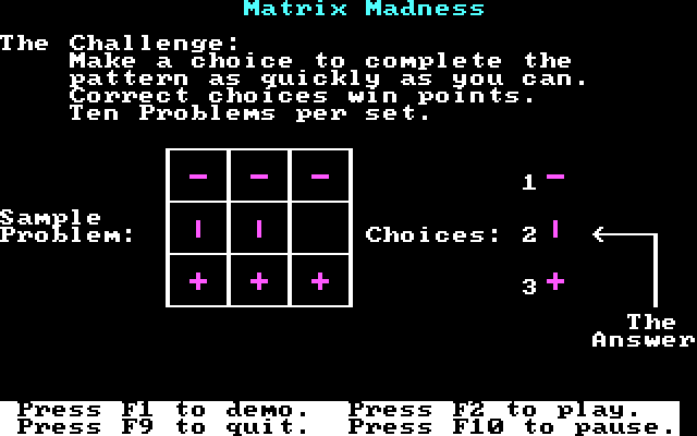 IBM Matrix Madness - Instructions