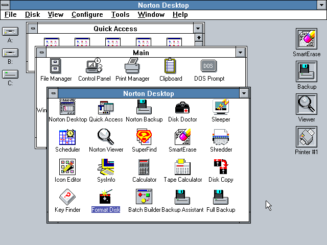 Norton Desktop 1.0 for Windows - Desktop