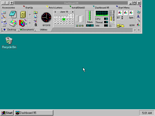 Dashboard 95 - Desktop