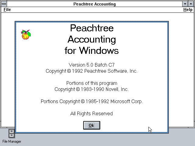 Peachtree Crystal Accounting 5.0 - Splash.png
