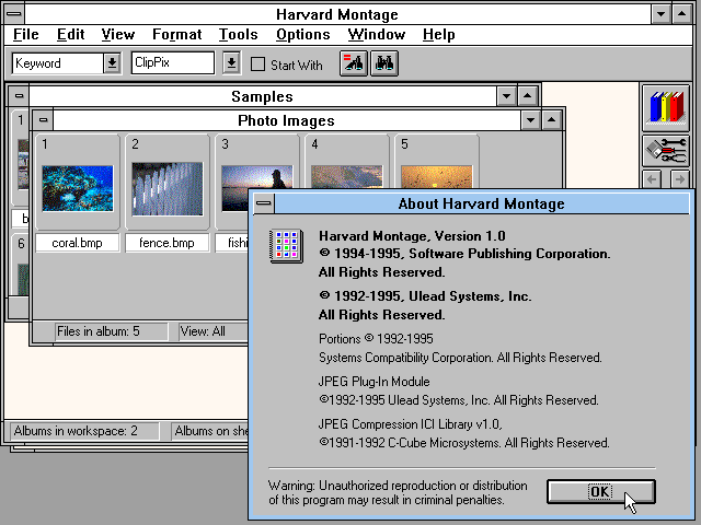 Harvard Montage 1.0 - About