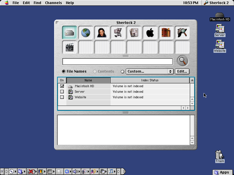 Mac OS 9.2 - Sherlock