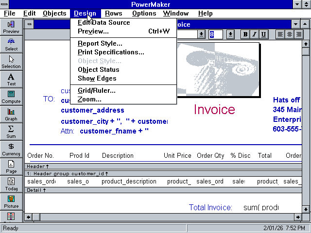 PowerMaker 3.0 - Report