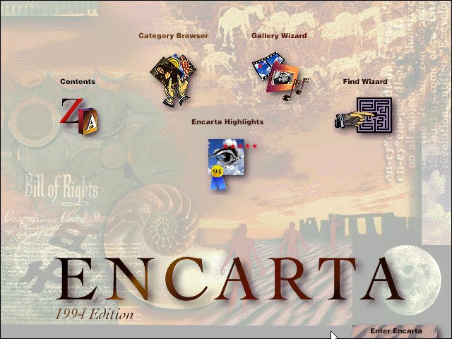 Microsoft Encarta 94 - Main