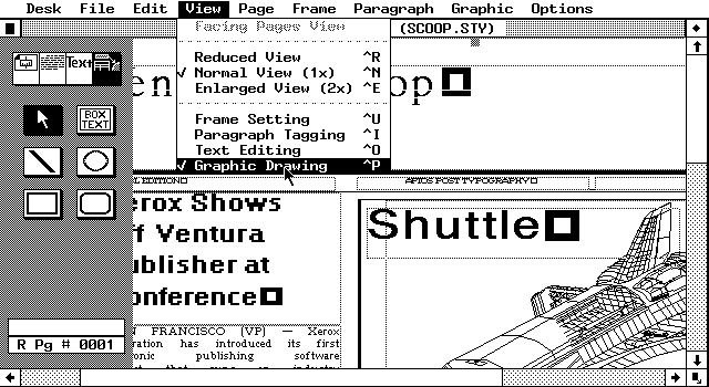 Ventura Publisher 1.0 - Design