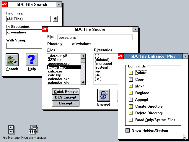 hDC FileApps 1.0 - Search Secure
