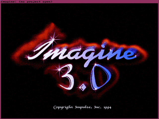 Imagine 3.0 for DOS - Splash
