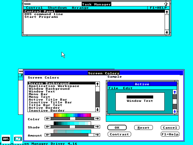 MS OS2 SDK 1.03 - Colors