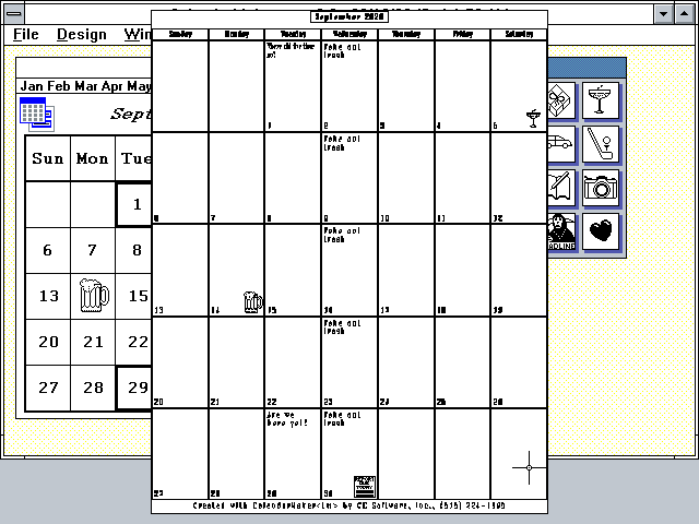 CalendarMaker 3.0 for Windows - Preview