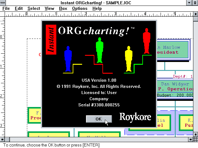 Instant ORGCharting 1.00 - About