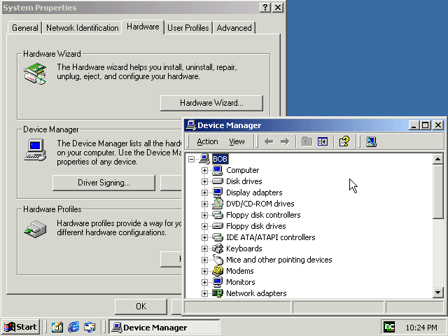 Device Manager in Windows 2000