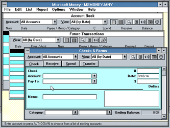 ms moneymoney software with calendar running totals ms moneymoney software with calendar running totals