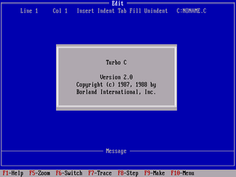 Borland Turbo C 2.x - Stats, Downloads and Screenshots :: WinWorld