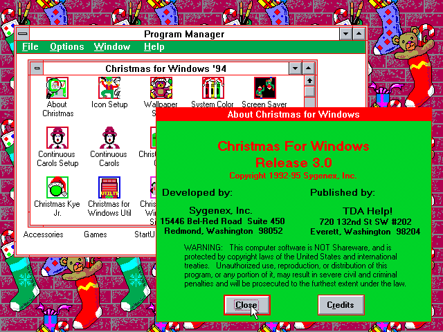 Software Spotlight: Xmas for Windows v3.0 — WinWorld